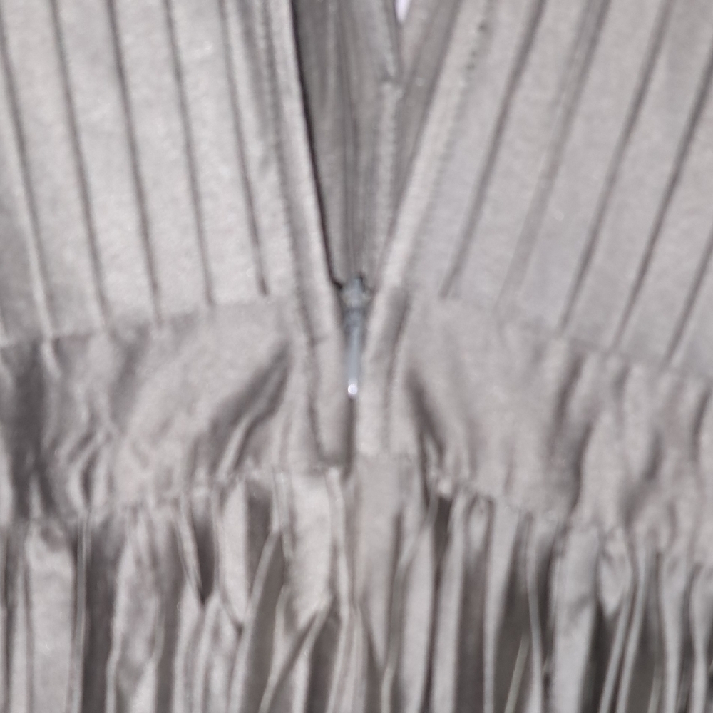 Chic Pleated Maxi Dress in Silver - Picture 9 of 11
